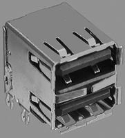 FCI 72309-8034BLF Conn; Data; USB; TypeA; Socket; 8Cnts; RightAngle; ThruHole; White; 1.57mmPCB