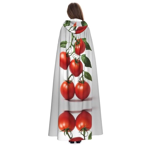 Cape à capuche motif tomates cadeau insolite pour adulte unisexe