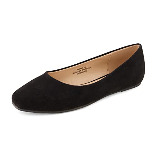 CUSHIONAIRE Women's Skipper Flat with +Memory Foam, Wide Widths Available