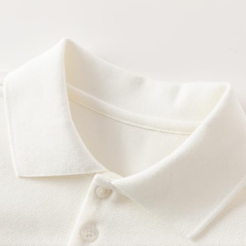 DAVE&BELLA Girls Short Sleeve Golf Polo Shirts Quick Dry Athletic Tops Tennis Shirts Girl School Uniform Tops for Aged 1-83