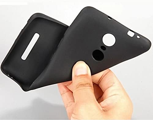 Image of Mobile Back Cover Case for Xiaomi Redmi Y1 (Silicone Case|CameraProtection|Black SC1510)