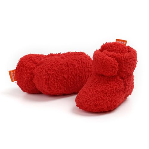 GDSDYM Baby Booties Cozy Fleece Slippers Soft Baby Shoes With Gripper Soles, Winter Warm Infant Newborn Crib Sock Shoes First Walkers4