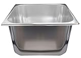 Gastro Spülbecken aus Edelstahl 33x30x20cm
