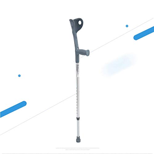 Muletas (pares), bastón para discapacitados, bastón liviano para las axilas, muletas ajustables, diseño de goma suave, resistente estándar y alto para adultos, comodidad para la muñeca, anti