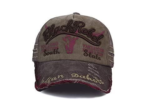 Image of Adjustable Soft Cotton Denim Cap for Men Women Baseball Vintage Washed Distressed Hats Adjustable Stylish Cap Regular Fitted