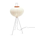 Noguchi Akari Style Floor Lamp *Abode Essence Glow Lamp *Japanese Wabi-Sabi Inspired Rice Paper Light – Modern Minimalist Glow Lamp for Home Decor
