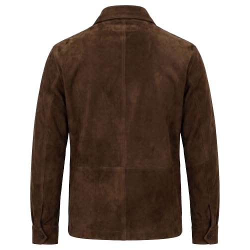 Image of Suede Leather Jacket Men - Real Lambskin Suede Casual Leather Jackets For Men - Mens Suede Jacket