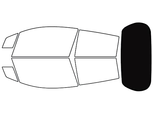 Rvinyl Window Tint Kit Compatible with Chevrolet Spark 2013-2015 - Rear Windshield Precut Kit - 5%