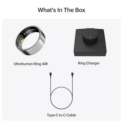 ULTRAHUMAN Ring AIR - Space Silver - Size 10 - Smart Ring | No Monthly Subscription | Size First with Sizing Kit | Sleep Tracking Wearable - Heart Rate - Fitness Tracker by ULTRAHUMAN - Image 8