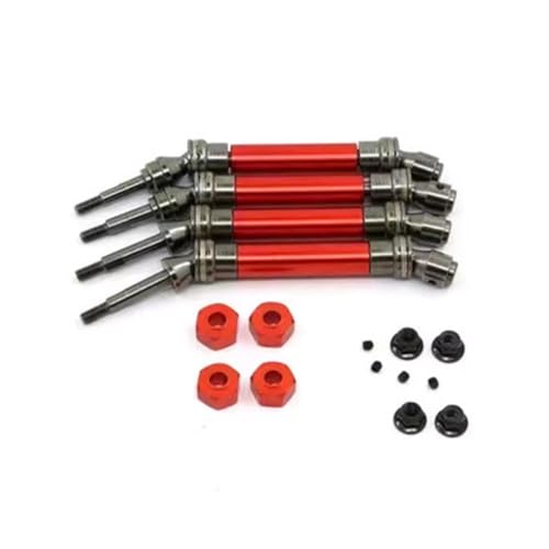 RC �J�[ �h���C�u �V���t�g For Traxxas For Slash 4X4 1/10 4�� ������ �t�����g ���A CVD �h���C�u�V���t�g �g�����X�~�b�V���� �A�N�X�� �L�b�g 4WD RC�J�[ �C���p�[�c(Red)