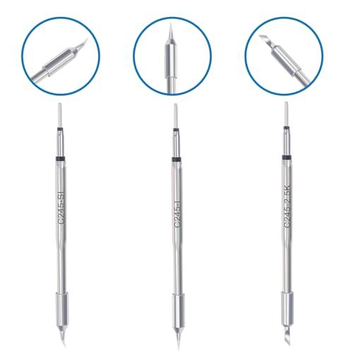 Image of WEP 245-I /SI /K Soldering Iron Tips Set (3PCS, 1 Type-I, 1 Type-2.5K, 1 Type-SI) Compatible with 982-II, 982D, 982D-II, 992D-III, 982-V (C245) Precision Soldering Station