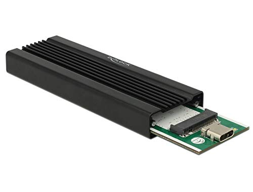 Caja externa USB 3.1 para M.2 NVMe Delock negra miniatura 2