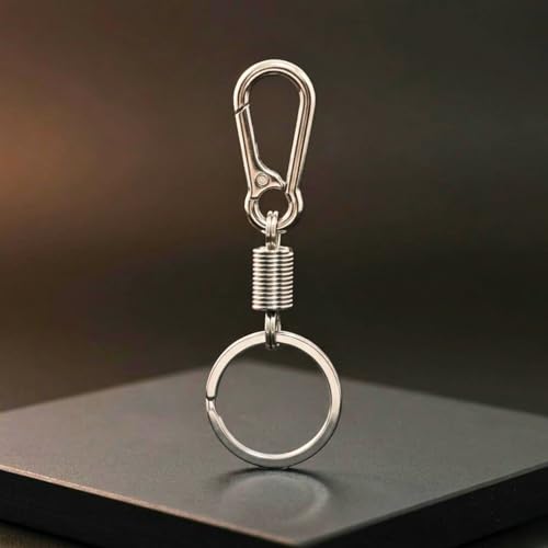 Image of THE MEN THING - Stylish Multicolor Stainless Steel Keychain for Men & Boys (IRON LOOP STEEL)
