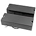 Artec MDC5 Ceramic Magnet Soapbar Style Bass Pickup Neck Bridge Pickups Set 14.4K for 5-String Bass, Black