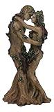 Ebros Gift Sky Dance Celtic Greenman and Tree Woman Gaia Dryad Ent Native Earth Goddess Couple Embracing Home Decor Figurine Tree of Life Mystical Creature Being Forest Flora and Fauna