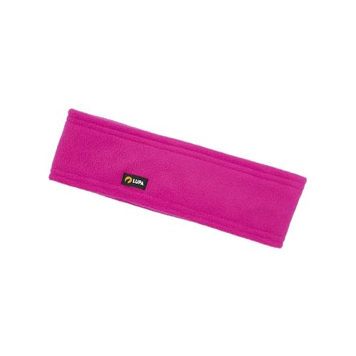 Lupa Handmade Unisex Triple-Layer Micro Fleece Headband/Ear Warmer - Bright Pink