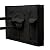 Outdoor TV Cover Heavy duty Waterproof TV Cover Box Black with Bottom Seal Heat Resistant Weatherproof Dustproof Anti UV Outside Television Protector (22-24in)