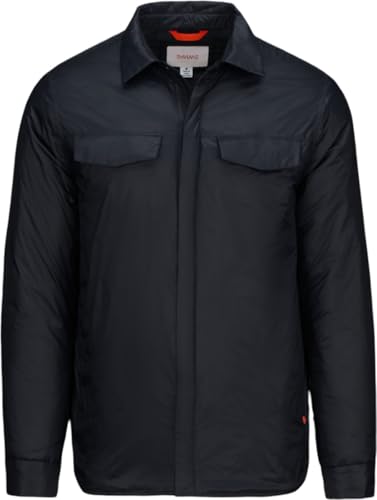 SWIMS Men's Sorenga Shirt Jacket, Water Resistant & Insulated,Black,Medium