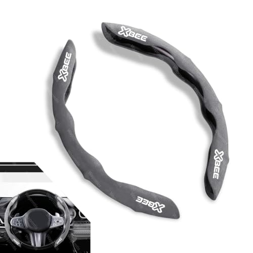 クロスビー ハリアー ハンドルカバー 車用 ステアリングカバーアンチスリップ 超薄型 ホイールカバー クロスビー MN71S 汎用 軽自動車 普通車 ハンドル 保護カバー取付簡単 吸汗性 耐摩耗性 汚れ防止 オールシーズン対応 車用品 アクセサリー(グレー