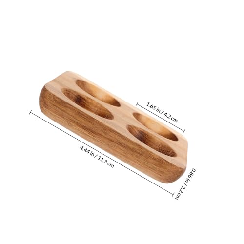 Organizador de huevos de madera resistente a roturas para cocina 2