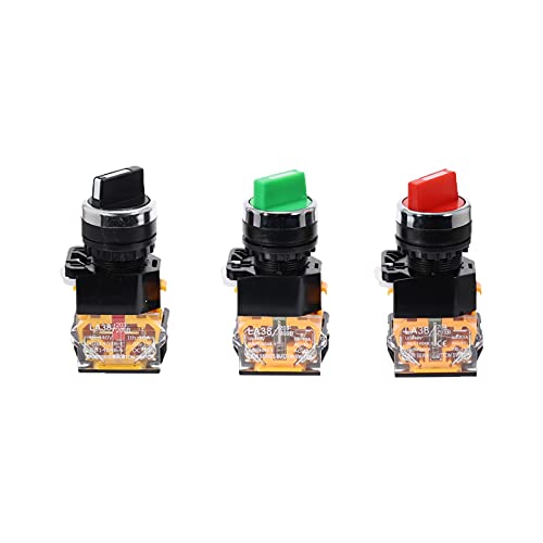 Commutateur encodeur 22mm interrupteur marche arrêt rotatif DPST 10A 4 vis