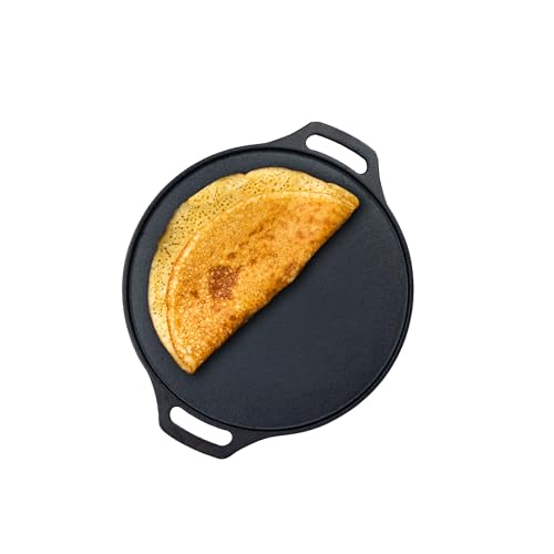 Image of Greenchef Pre-Seasoned Cast Iron Zesto Doasa Tawa 30 cm | Pre-Seasoned with 100% Vegetable Oil | Naturally Nonstick | High Pressure Casting | High Strength | Bring Back Nostalgic Taste | Toxin-Free