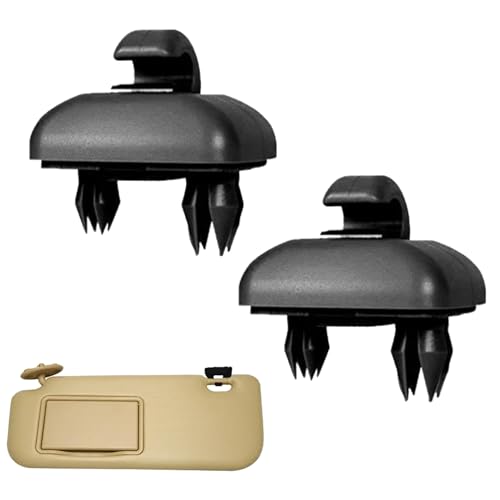 2 Stück Sonnenblende Clip,Auto Sonnenblende Clip Haken,Auto Halterung Sonnenblende,Sonnenblendenzubehör Sonnenblend,Für Sonnenblenden Kompatibel Mit A1, A3, A4, La5, A7 Q5 (Schwarz)