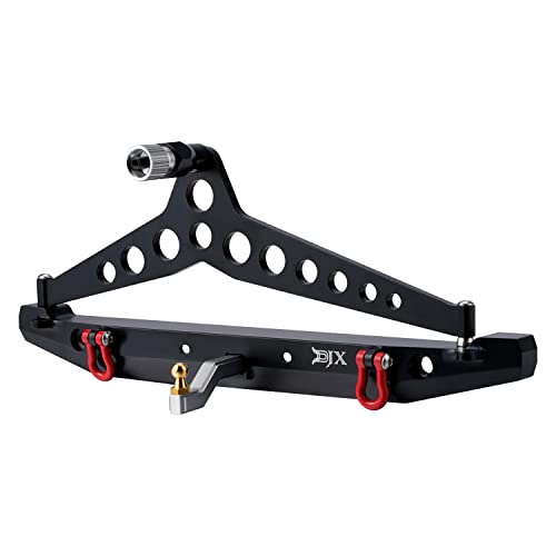 Aluminum Alloy Cnc Rear Bumper W/Led Light Spare Tire Mount For Scx10 Traxxas Trx-4 #TOP30