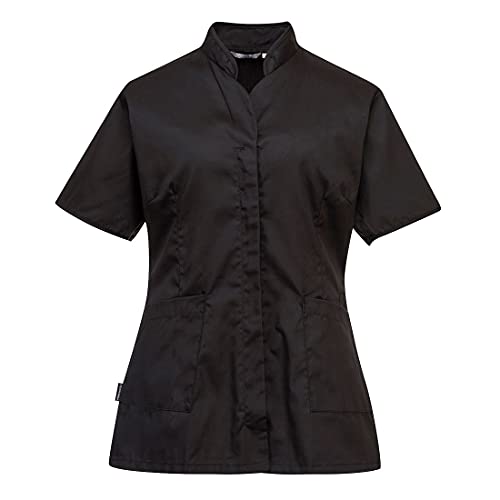 Portwest LW12BKRM Camice donna Premier, Nero, Medium