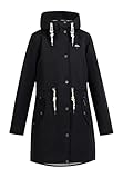 Jersey-Innenfutter in Melange Schmuddelwedda Regenparka Damen 34324771 Schwarz, XXL Schwarz