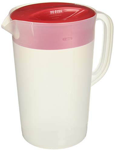 Rubbermaid Gallon Covered Pitcher 1 Gallon (Set of 2), White