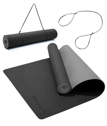 Ewedoos Yoga Mat Non Slip TPE Yoga Mats Exercise Mat Eco Friendly Workout Mat for Yoga