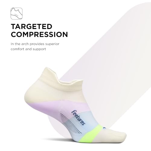 Image of Feetures Elite Light Cushion Mini Crew Sock - Sport Sock with Targeted Compression