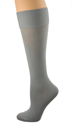 Girls Classic Flat Knit Opaque Knee High Uniform Socks, 3 Pair Pack of Solid Colors, Durable, Comfortable Seamless Toe Design2