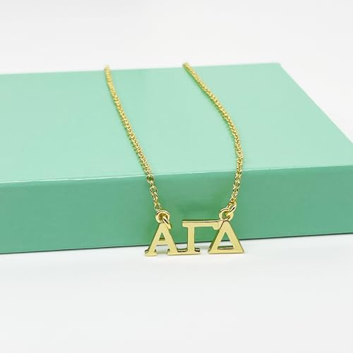 Alpha Gamma Delta Necklace, Sorority Floating Necklace Alpha Gam, ΑΓΔ4