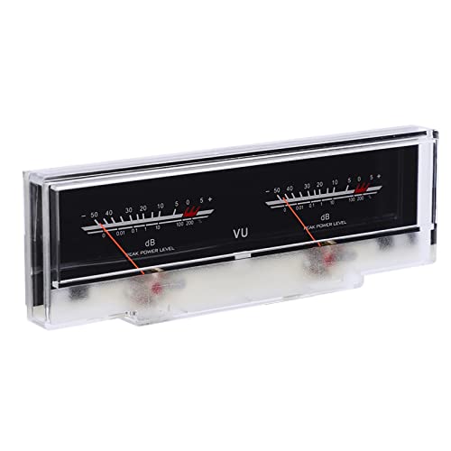 DB Meter, VU Meter with 3Pcs White LED Backlight, Sound Audio Level Tester with Vertical Working Direction
