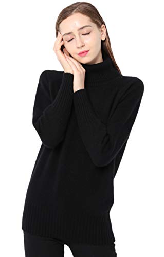 Turtleneck Sweater Womens Winter Thick Wool Tops Loose Oversize Pullover Female Knitted Jumpers4