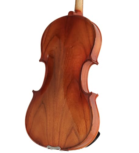 Image of MAJESTIC 4 /4 Hard Wood Violin complete Set, Pure Handcrafted comes with Hard Case, Perfect Balanced Premium Bow, Majestic Strings, Spare Maple Bridge and Rosin, ORANGE GOLD MJ101