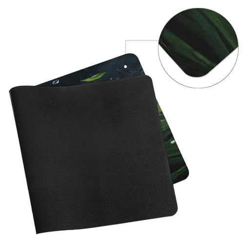 Pad Mouse Grande con Estilo Floral Verde de Goma miniatura 7