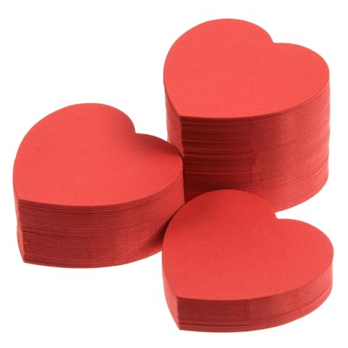 600 Pieces Heart Paper Cutouts, 2 Inch Red Small Heart Die Cuts Cardstock Heart Shapes for Valentine’s Day Party Decor, Wedding Table Decorations, Bulletin Board & Seasonal Display