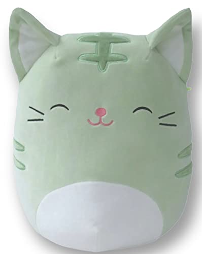 Squishmallows Chase chat tigré en peluche Fantasy Squad doudou vert menthe