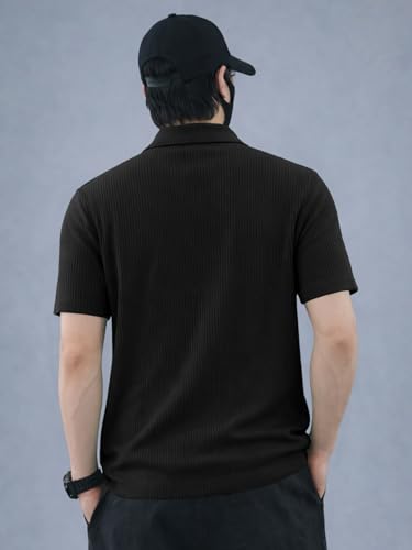 Image of Noble Monk Men's Solid Regular Fit Polo Shirt
