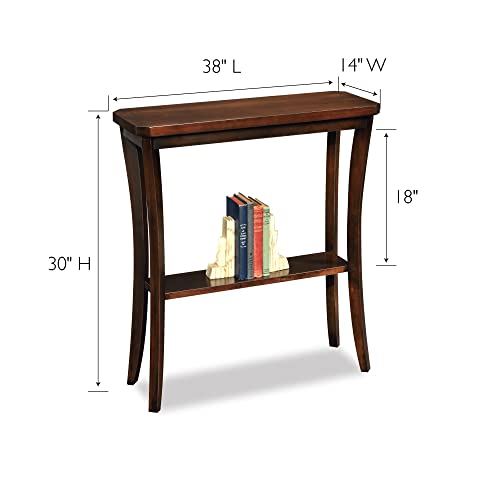 Image of Leick Home Boa Console Table, 38 inch, Chocolate Oak