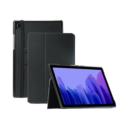 Mobilis Funda Rígida para Galaxy Tab A7 10.4'', Soporte Ajustable, Banda Elstica y Portalápiz, Negro