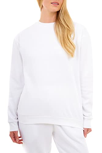 M17 Donna, Bianco Felpa Materiale Riciclato