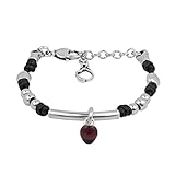  PULSERA CICLON ZAMAK Y CUERO COLGANTE BOLA FUCSIA 213117-32-0