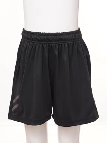 Unisex Kids Boys Girls Athletic Shorts Drawstring Elastic Waistband Sports Trunks Tennis Running Bottom3