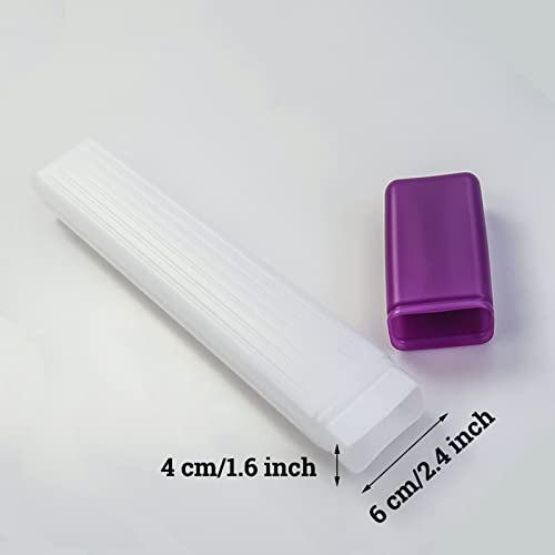 Image of NUOMI 2 Pcs Knitting Needle Storage Box Plastic Storage Tube Case Crafts Knitting Sewing Tool Holder, Portable, 41 cm, Plastic Storage Containers for Household Use