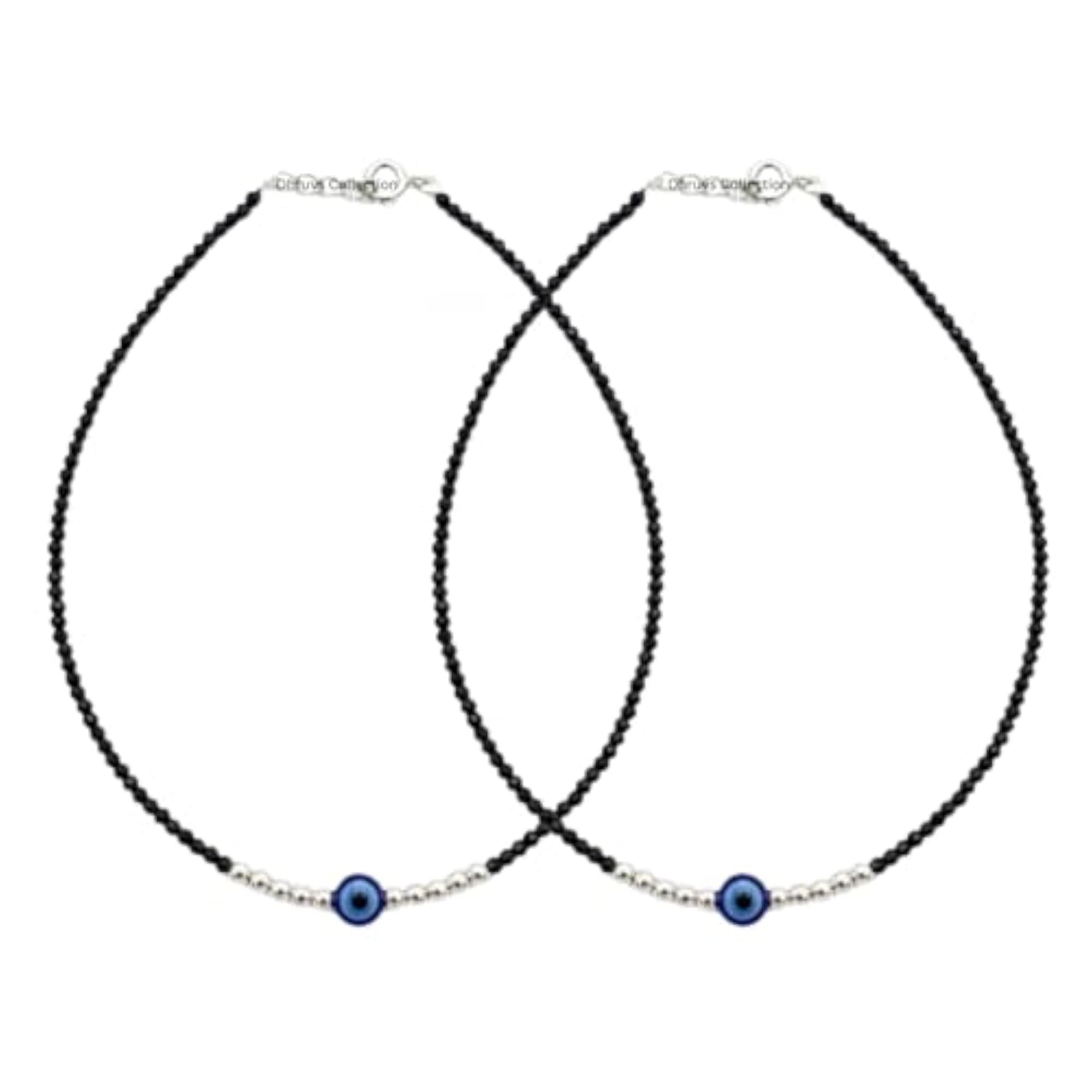 925 Sterling Silver Nazariya Evil Eye Anklet for Women