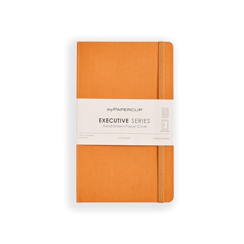 Cahier à carreaux myPAPERCLIP ESX192M-C Executive en finition Orange exclusive